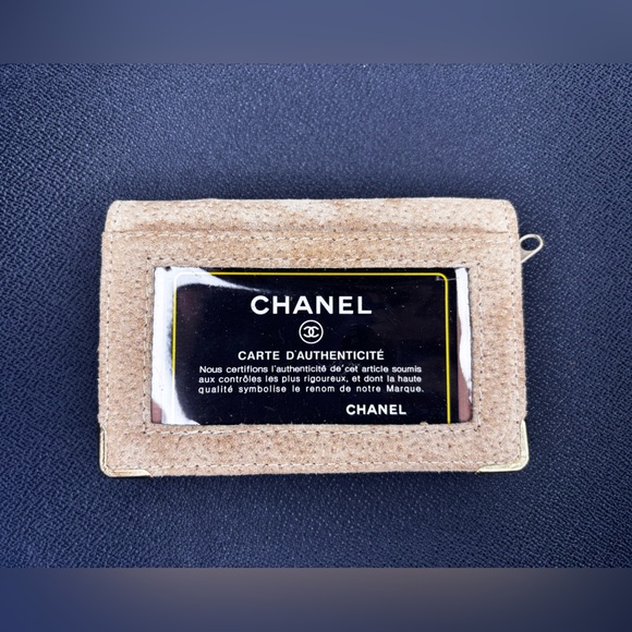 100% Suede Leather Card Holder - Picture 2 of 6